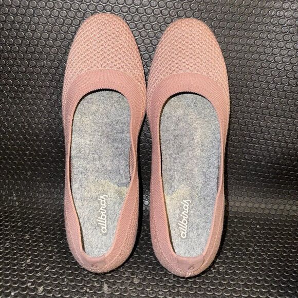 Allbirds Tree Breezers Muave / Pink Knit Ballet Flats Comfort Shoes Women Size 6 - Picture 6 of 8